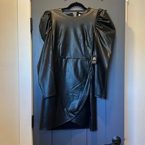 EXPRESS faux leather dress